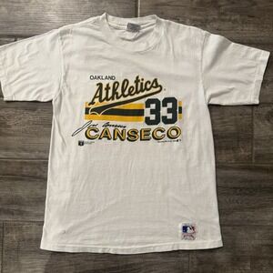 Vintage 1988 Jose Canseco Oakland A's Nutmeg Mills T Shirt L